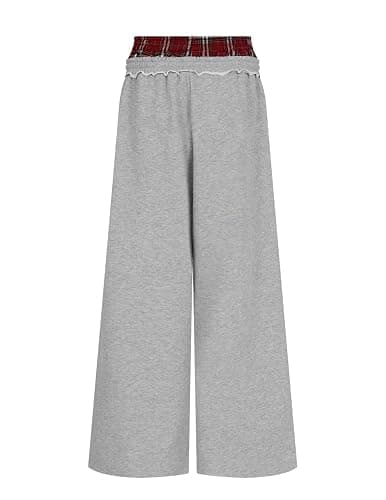 Aelfric Eden Baggy Wide Leg Sweatpants for Women Men Double Elastic Waisted Streetwear Y2K Casual Trouser with Pockets thumbnail 6