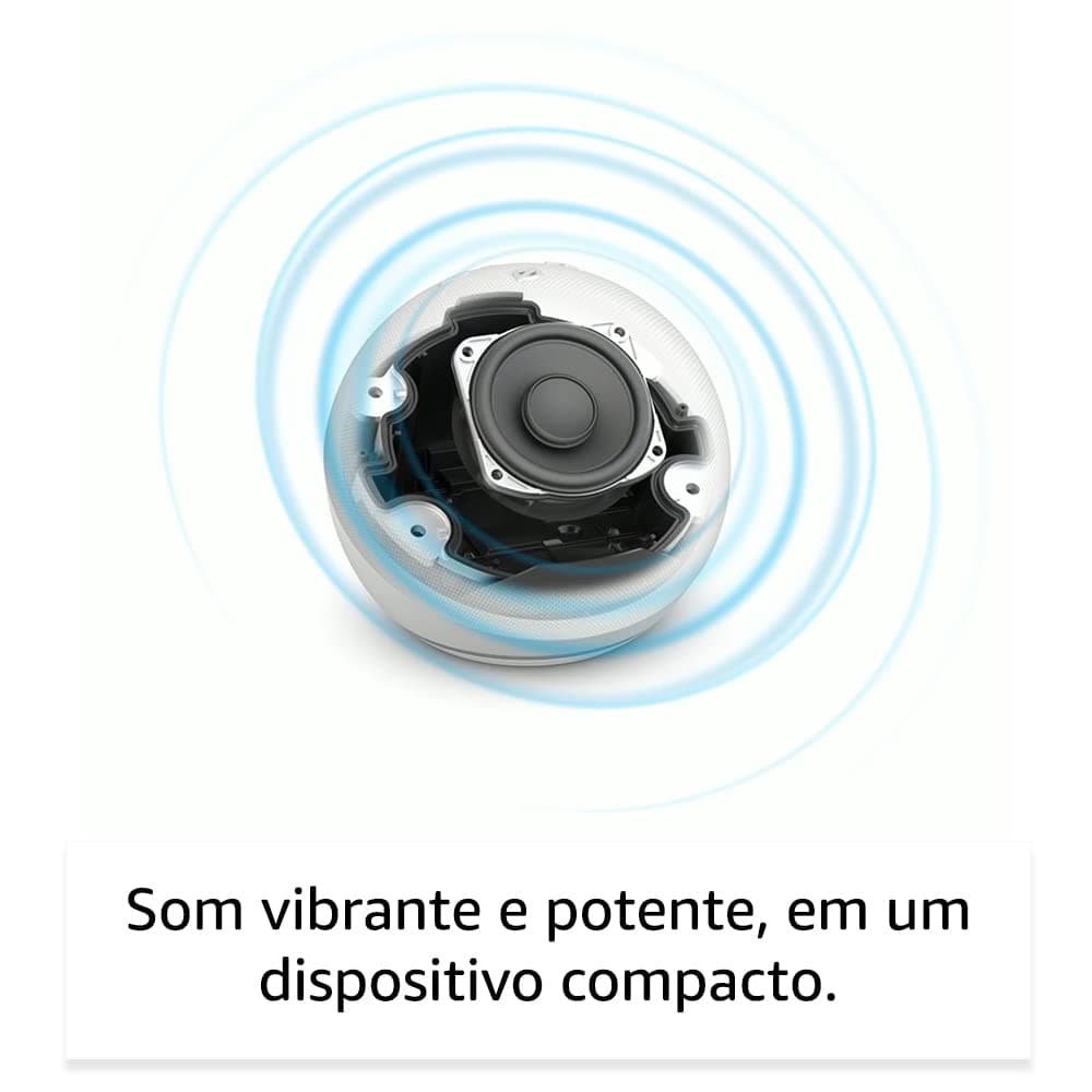Echo Dot 5ª geração | O Echo Dot com o melhor som já lançado | Cor Branca - Branco thumbnail 3