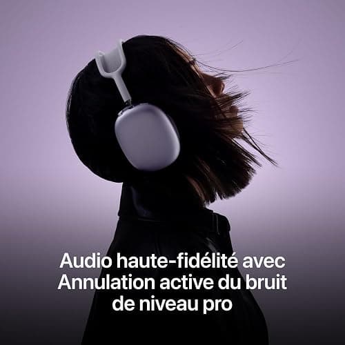 Apple AirPods Max Wireless Over-Ear Headphones, Pro-Level Active Noise Cancellation, Transparency Mode, Personalized Spatial Audio, USB-C Charging, Bluetooth Headphones for iPhone – Midnight thumbnail 5
