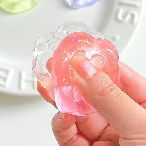 Cat Paw Taba Squishy Toy, Taba Squishy Paw, Cat Paw Squishy Toys, Cat Paw Squeeze Toy for Stress Relief, Ultra-Soft Quick Recovery Cat Paw Pinch Toy Squishy Toys (Blue) thumbnail 5