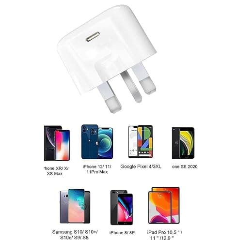 20W USB C Fast Charger Plug For iPhone 14/14 Pro Max13/13 Pro/13 Pro Max/13 Mini/12/12 Pro/12 Pro Max/12 Mini/11/11 Pro/SE 2022/X Type C PD 3.0 Power Charger Wall Adapter thumbnail 4