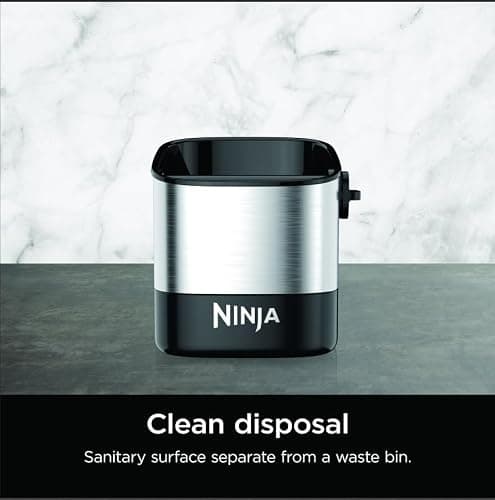 Ninja Luxe Café Knock Box, Accessories for Espresso Machine, Easy & Mess-Free Puck Disposal, Coffee & Espresso Grounds, Non-slip Base, Removable Bar, Holds 10 Double Shot Pucks, XSKKNOCKBOX thumbnail 4