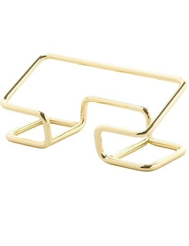 Leicraft Business Card Holder for Desk, Cute Metal Card Organizers and Office Desk Accessories for Men and Women (Golden) thumbnail 4