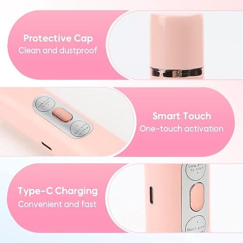 ⭐️Trimmer Razor for Face Lip Chin Underarm Legs Wet and Dry Body  (Pink) thumbnail 4