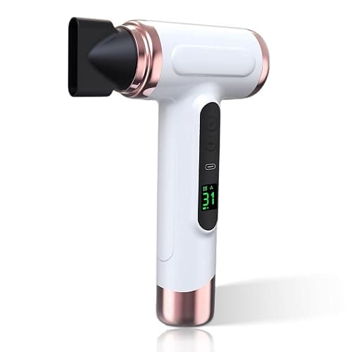 Vikye Cordless Hair Dryer,15000mAh Rechargeable Hair Dryer,3 Adjustable Cold Hot Wind,200W Battery Operated Hair Dryer for Travel Camping - Image 1