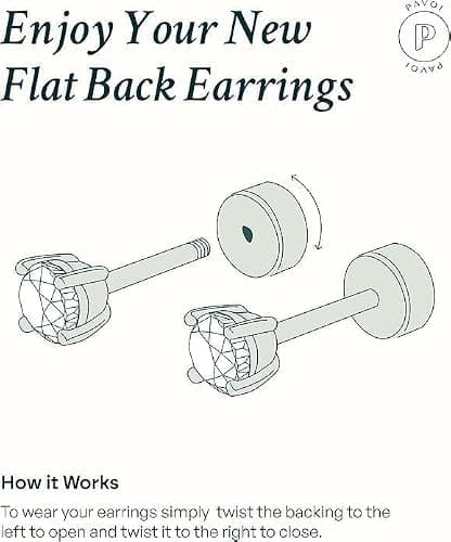 PAVOI 14K Gold Plated Sterling Silver Posts Colored Birthstone Flatback Stud Earrings for Women - Gemstone Cubic Zirconia Screwback Earrings - Dainty Helix Cartilage Piercing Jewelry thumbnail 5