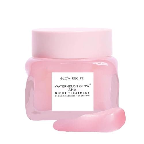 Glow Recipe Watermelon Glow AHA Night Treatment - Overnight Resurfacing Mask with AHA Complex, Hyaluronic Acid, Niacinamide & Watermelon Enzymes for Smooth, Glowing, Even-Toned Skin (60ml) - Image 1
