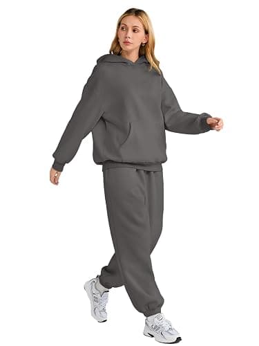 AUTOMET Womens 2 Piece Outfits Lounge Hoodie Sweatsuit Sets Oversized Sweatshirt Baggy Fall Fashion Sweatpants with Pockets thumbnail 4