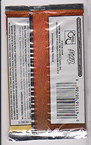 High School Musical Expanded Edition TOPPS Trading Card Pack (4 cards/+3 stickers) 2008 thumbnail 2
