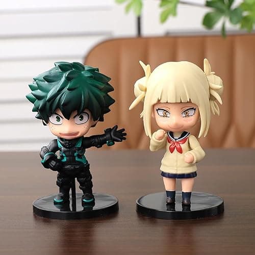 YLQANONG MHA Midoriya Izuku Figures 6PCS Todoroki Shouto/Toga Himiko Anime Figure Statues Anime Action Figurine 12CM thumbnail 2