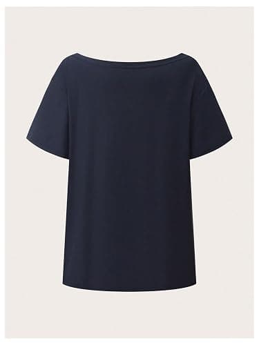 RoseSeek Girl's Off The Shoulder Tops Number Graphic Jersey Shirts Short Sleeve Oversized T Shirts Y2k Tops thumbnail 2