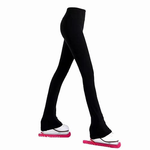 LIUHUO Figure Skating Pants Girls Fleece Practice Leggings Teens Skating Trousers - Image 1
