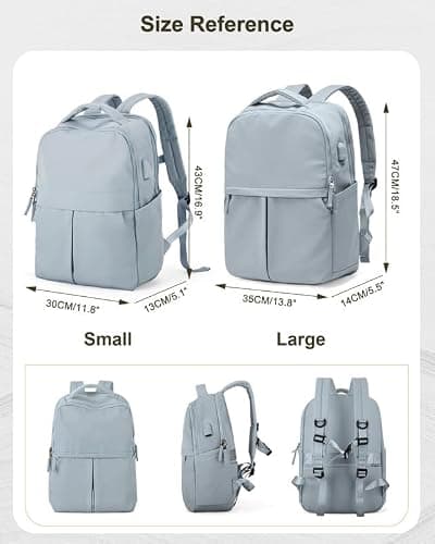 suratio Laptop Backpack for Women Large Travel Backpack for Men Gym Work Teacher Backpack with Laptop Compartment Casual Daypack Backpacks Blue thumbnail 6