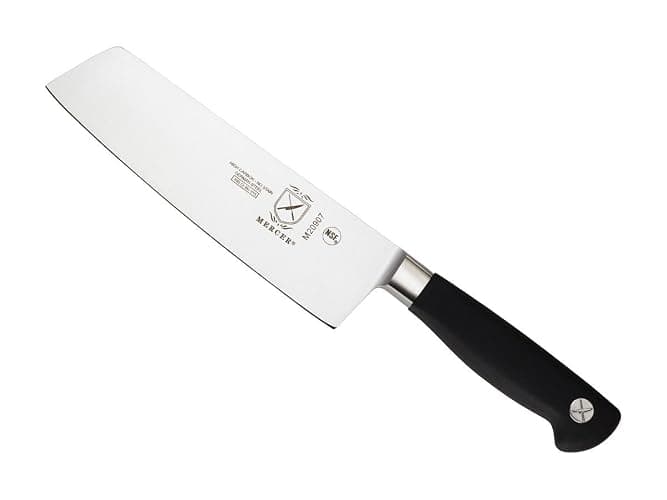 Mercer Culinary M20907 Genesis 7-Inch Nakiri Vegetable Knife,Black - Image 1