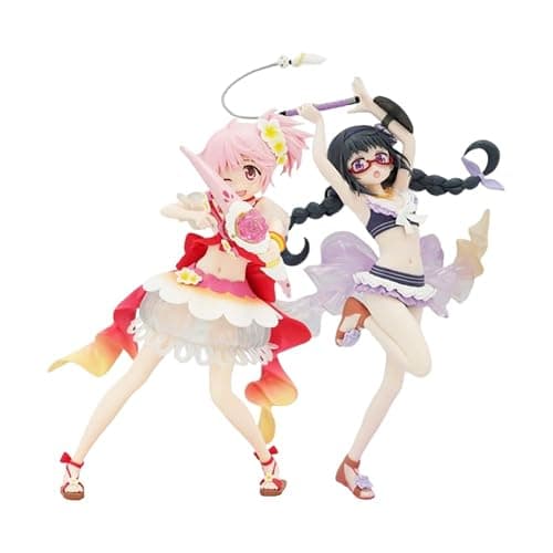 YLQANONG KanameMadoka Figures Anime Akemi Homura Kaname Madoka Figure Statues PVC Kyouko Anime Action Figurine Desk Decoration - Image 1