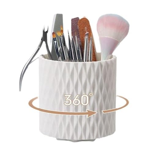 Make Up Organiser 360° Rotatable Makeup Brush Storage,Multi-Functional Pen Holder for Desk, Makeup Brush Holder for Lipsticks, Comb Dressing Table thumbnail 2