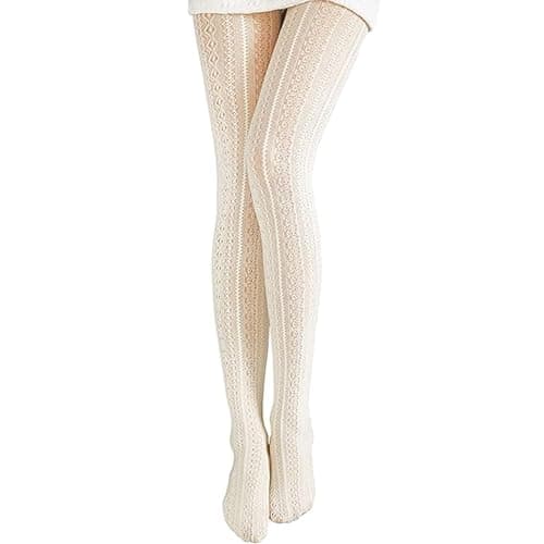 Sviiolnnr Patterned Tights for Women, Fishnet Stockings, Lace Leggings Pantyhose, Fishnet Tights - Image 1