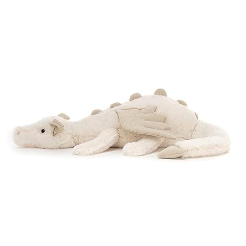 Jellycat Snow Dragon Stuffed Animal, Large 19.5 inches - Mythical Plush Toy - Classic Children's Gift - Large thumbnail 3