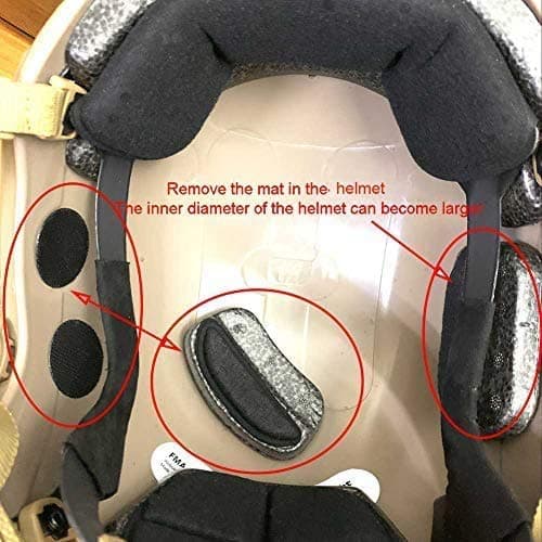 ATAIRSOFT Adjustable Maritime Helmet ABS for Airsoft Paintball - Medium-Large - Black thumbnail 3