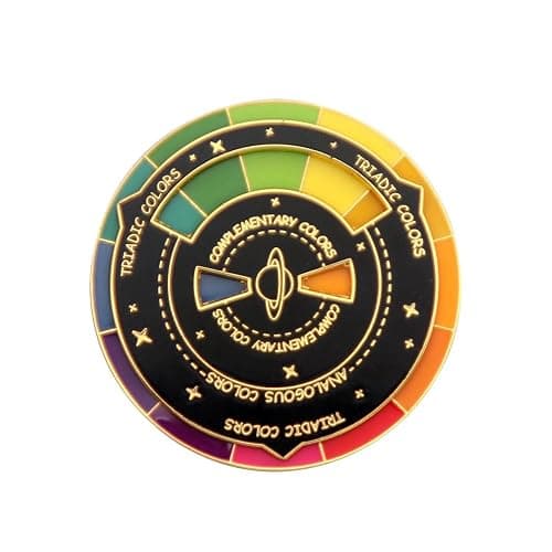 Color Wheel Enamel Pin - Funny What To Eat Food Pin - Aesthetic Gifts for Teens Women and Men - Image 1