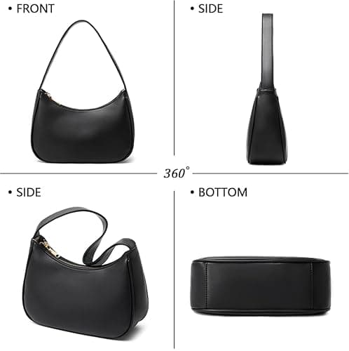 CYHTWSDJ Shoulder Bags for Women, Cute Hobo Tote Handbag Mini Clutch Purse with Zipper Closure thumbnail 5