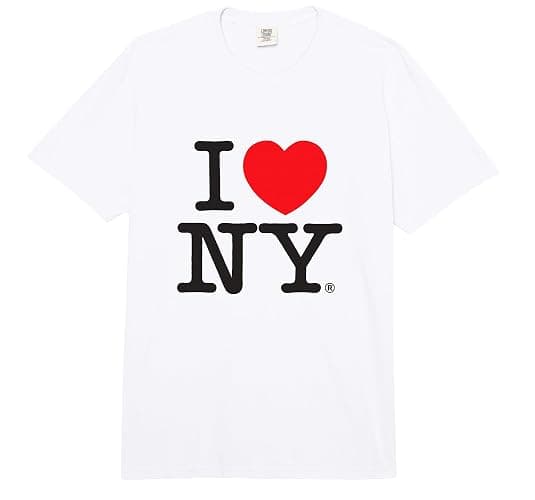 I Love New York Classic Logo Comfort Colors Adult Heavyweight T-Shirt - Image 1