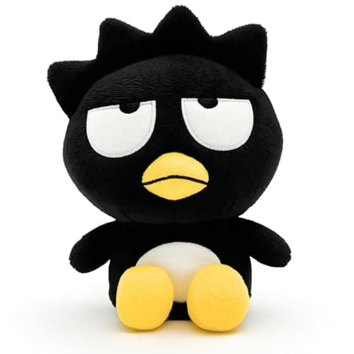Official Sanrio Badtz Maru Plush Toy 15cm Sitting | Authentic Hello Kitty & Friends Character Doll | Soft Collectible Gift for Kids, Teens, Adults & Sanrio Fans | Black Penguin Made of Polyester - Image 1