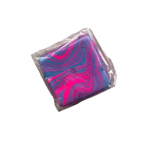 Squishy Stress Cube for Adults,Squishy Slow Rising Fidget Cube Sensory for Anxiety Stress Relief High Density Ice Squeeze Ball Cubes Pink - Image 1