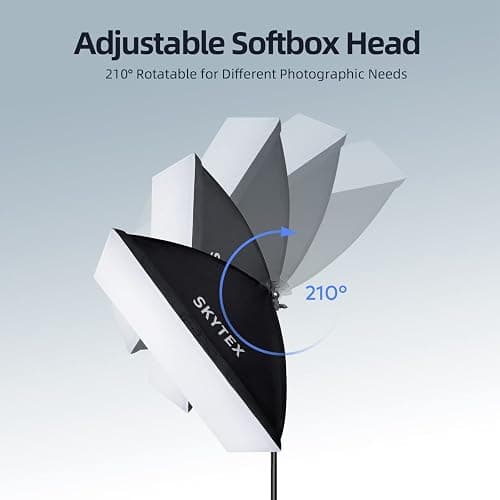 Skytex Softbox Lighting Kit(2Pack), 20x28in Soft Box | 85W 2700-6400K E27 LED Bulb Continuous Photography Lighting, Photo Studio Lights Equipment for Camera Shooting, Video Recording thumbnail 6