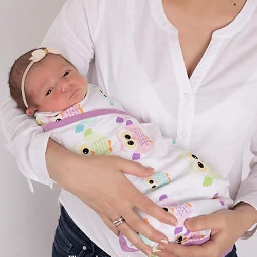 Miracle Blanket Swaddle Wrap – Help Your Newborn Sleep Longer – Soft & Secure Sleep Sack for Infants – Easy-to-Use Swaddling Blanket for a Calm Baby (Coral Hearts) thumbnail 2