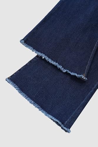 PEIHOT Vintage Bell Bottoms Flare Jeans for Women 90s High Waist Ripped Distressed Wide Leg High Rise Denim Pants thumbnail 6