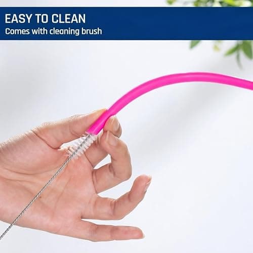 15 FITS ALL TUMBLERS STRAWS - Reusable Silicone Straws for 30 and 20 oz Yeti - Flexible Easy to Clean + 2 Cleaning Brushes - BPA Free, No Rubber Taste Drinking - Best Value for Money Pack thumbnail 4