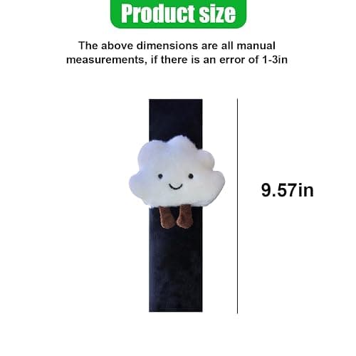 Fluffy Cloud Car Seat Belt Pads - Cute Seat Belt Covers for More Comfortable Driving - Safety Seatbelt Shoulder Strap Cushion Protect Shoulder and Neck - Backpack Shoulder Pad for Kids Adults (2PCS) thumbnail 2