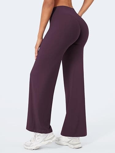 YEOREO Workout Leggings Womens No Front Seam Straight Leggings 29"/ 31.5"/ 33"/ 35" High Waist Buttery Eddiy Gym Yoga Pants thumbnail 2