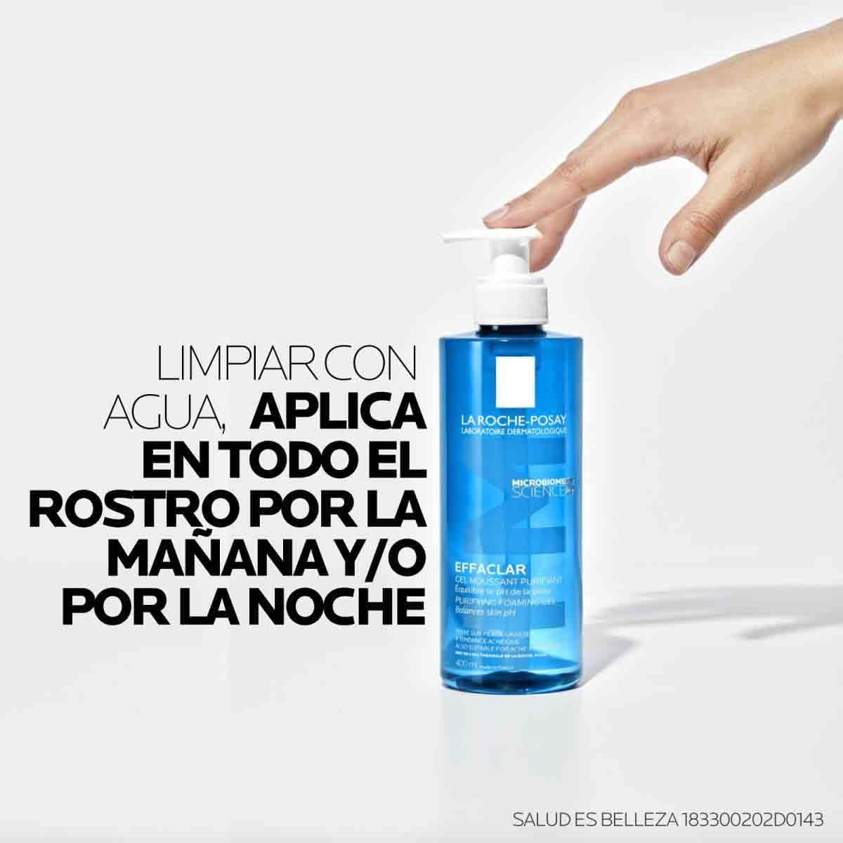 La Roche-Posay Effaclar, Gel Limpiador Facial Purificante para Piel Grasa y Sensible, Anti-imperfecciones y Anti-brillo, con Agua Termal y Zinc, 400 ml thumbnail 13