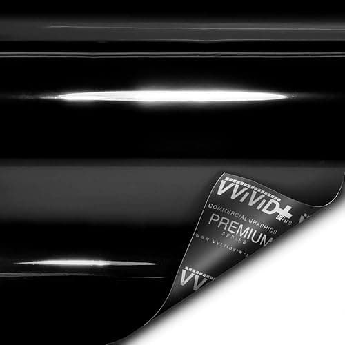 VViViD+ Ultra Gloss Premium Vinyl Car Wrap Film (1.5ft x 5ft, Gloss Piano Black) thumbnail 7