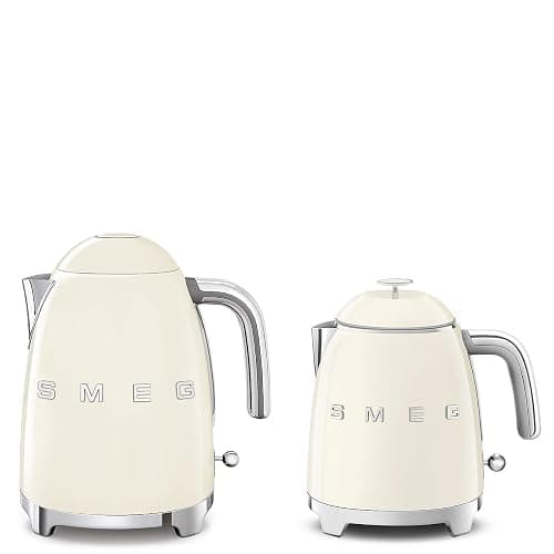 SMEG Mini 50's Retro Style 3 Cup Electric Kettle with Double Wall Anti Slip Base and Water Level Indicator (Cream) thumbnail 6