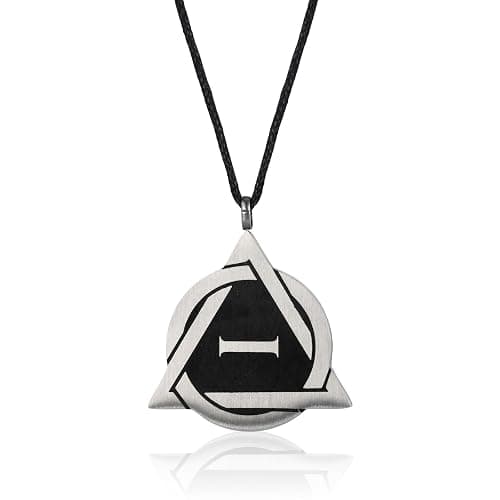 B BBPM Therian Necklace - Stainless Steel Therian Pride Symbol Necklace with Fox, Wolf, Cat Designs - Image 1