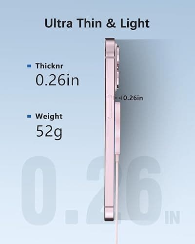 Wtuhu Magnetic Wireless Charger Fast Mag-Safe Charger for 16 Pro Max/16 Pro/16/16 Plus/15/14/13/12 Series AirPods 3/2/Pro/Pro 2 LED Magnet Charging Pad with Dual Charging Ports Pink thumbnail 7