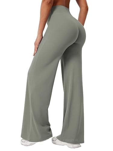 YEOREO Workout Leggings Womens No Front Seam Straight Leggings 29"/ 31.5"/ 33"/ 35" High Waist Buttery Eddiy Gym Yoga Pants thumbnail 2