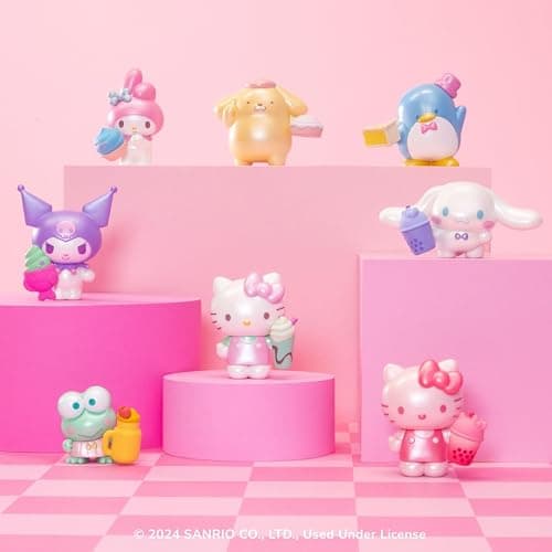 Hello Kitty and Friends Sweet Snacks 8-Pack with Mix and Match Sweet Accessories - 2” Figures - Hello Kitty, My Melody, Kuromi, Cinnamoroll, Pompompurin, Keroppi, and Tuxedosam thumbnail 2