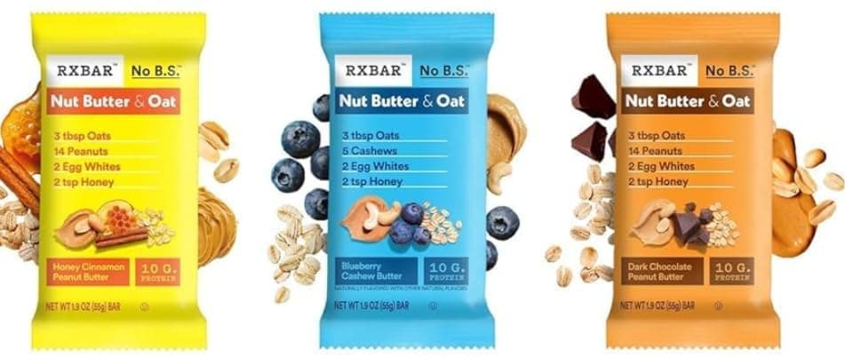 Rx Protein Bar Assorted Variety Pack, 20 Count – Chocolate Sea Salt, Blueberry, Coconut Chocolate, Peanut Butter, Strawberry, Peanut Butter Chocolate, Vanilla Almond, Honey Cinnamon Peanut Butter, Blueberry Cashew Butter & Dark Chocolate Peanut Butter thumbnail 7