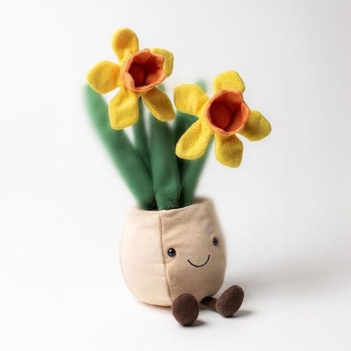 Jellycat Amuseables Daffodil Pot Stuffed Toy, 12 inches - Plant & Flower Plush - Fun Décor & Gift thumbnail 7
