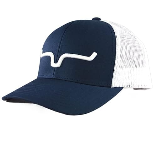 Kimes Ranch Unisex Weekly Upgrade 110 3-D Embroidered Horns Adjustable Snapback One-Size Hat - One Size - Black/White thumbnail 11