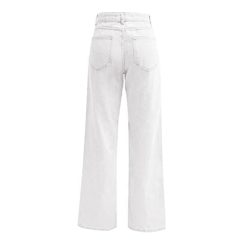 Godalithic Wide Leg Jeans for Women Baggy Elastic High Waist Cute Y2K Boyfriend Jeans Stretchy Jean Straight Leg Denim Pants thumbnail 6