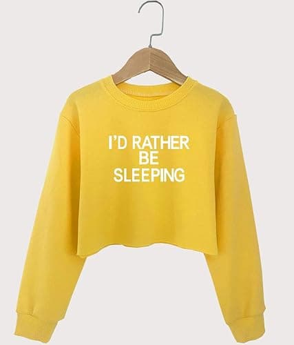 G-Amber Girls Crop Tops Sweatshirts Kids Cute Long Sleeve Printings Fashion Pullover Shirt thumbnail 2