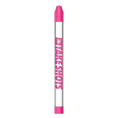 TakeShots Take V2 - Shot Holder & Straw for Drinks & Chasers - Experience Shots On the Go - Fits All Standard Bottles, Glasses, & the Chase - 1oz (Ladies Night)