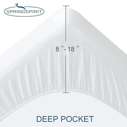 King Size Mattress Protector Waterproof,Absorbent Fitted Sheet | up to 18" Deep Pocket,Mattress Cover King Size Bed Sheets,Terry Machine Wash Protection Mattress Protector thumbnail 2
