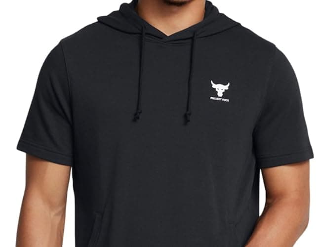 Under Armour mens Project Rock Payoff Short Sleeve Terry Hoodie thumbnail 5