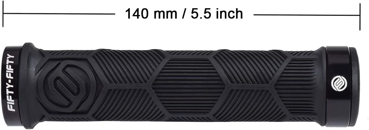 FIFTY-FIFTY Double Lock-On Mountain Bike Grips, Bicycle Handlebar Locking Grips, Non-Slip MTB Handle thumbnail 4